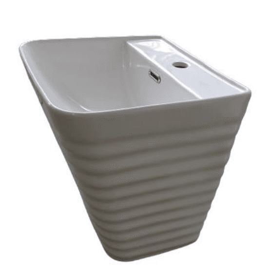 White Wall Hung Basin Large