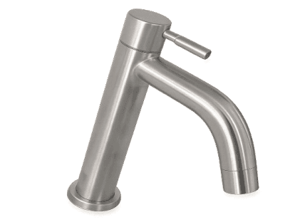 Polished Gray Basin Mixer Faucet